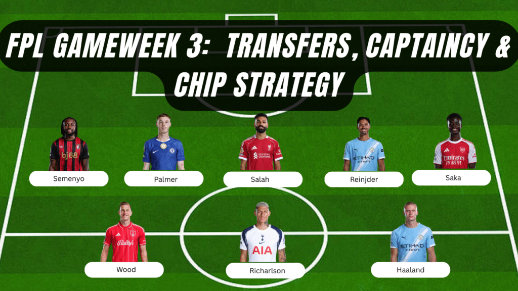 FPL Gameweek 3: Expert Trends in Transfers, Captaincy & Chip Strategy