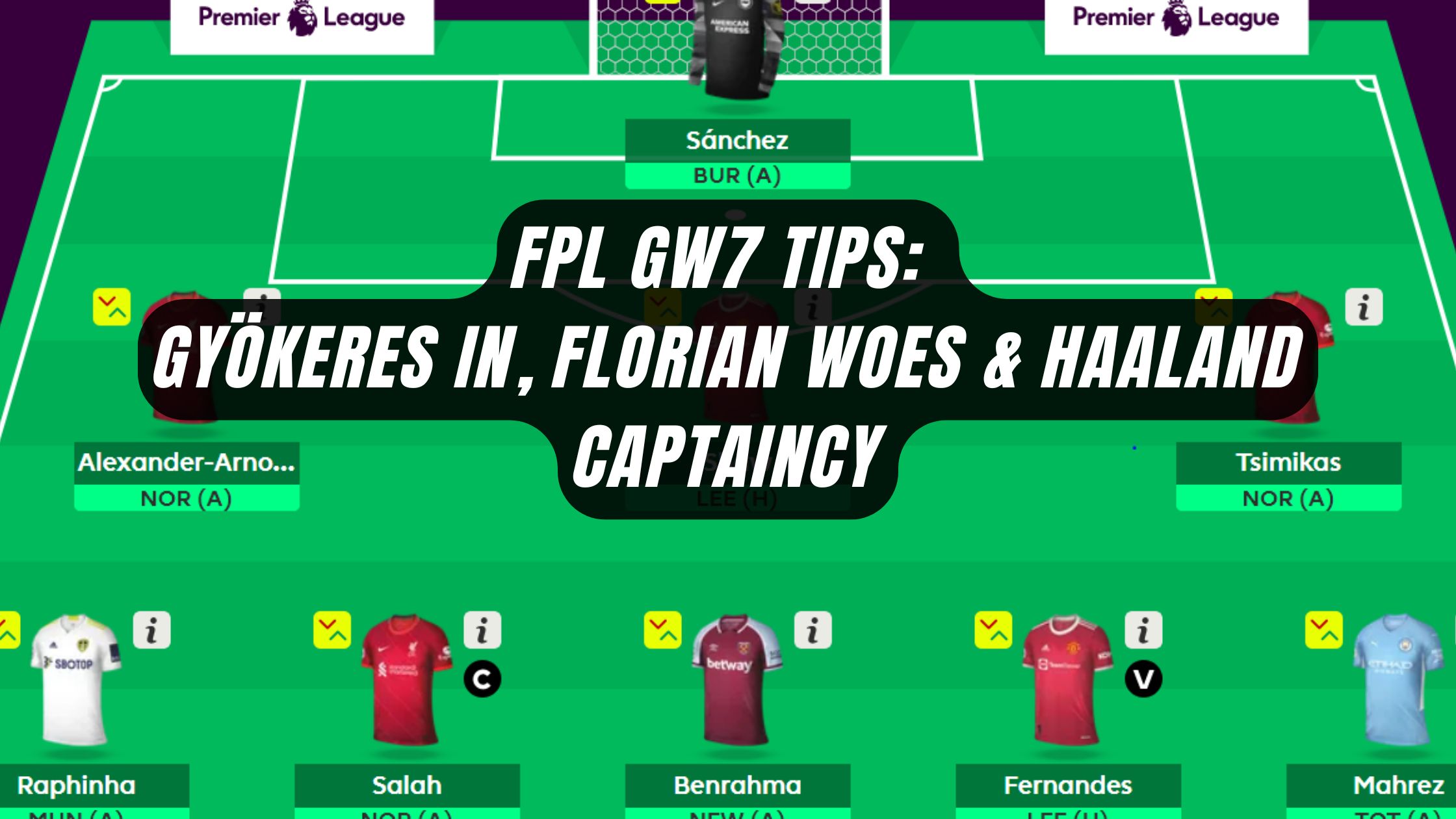 FPL GW7 Tips: Gyökeres In, Florian Woes & Haaland Captaincy