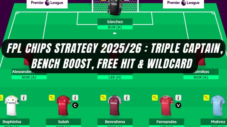 FPL Chips Strategy 2025/26: Triple Captain, Bench Boost, Free Hit & Wildcard