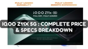 iQOO Z11x 5G Launched in India: Price, Full Specifications & Is It the Best Phone Under 20K?
